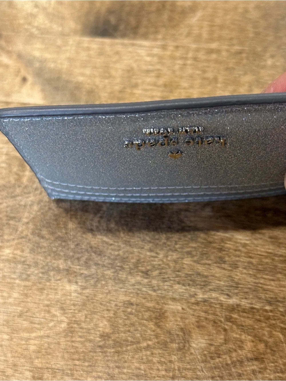 Kate Spade New York Glimmer Small Slim Cardholder Silver